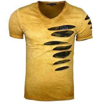 Subliminal Mode - T shirt Manches Courtes, Délavé en Coton - BX053 7