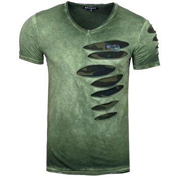 Subliminal Mode - T shirt Manches Courtes, Délavé en Coton - BX053 10