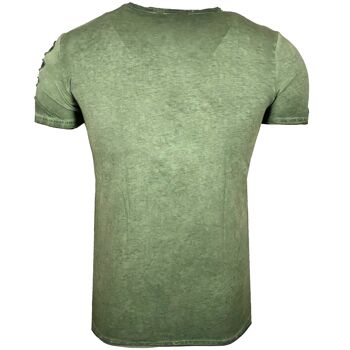 Subliminal Mode - T shirt Manches Courtes, Délavé en Coton - BX053 11
