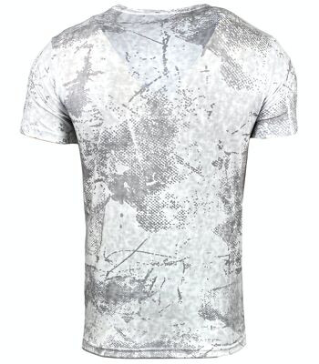 Subliminal Mode - T shirt Imprimé Tête de Mort Manches Courtes - BX105 5