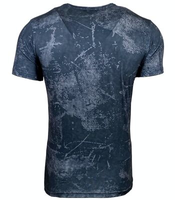 Subliminal Mode - T shirt Imprimé Tête de Mort Manches Courtes - BX105 7
