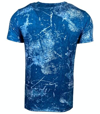 Subliminal Mode - T shirt Imprimé Tête de Mort Manches Courtes - BX105 14