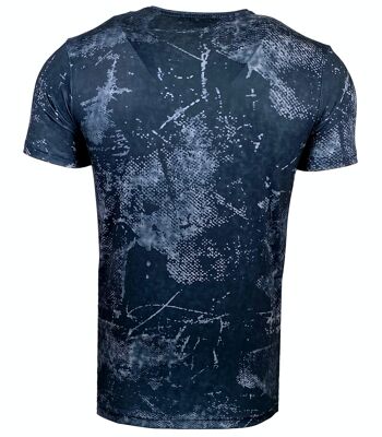 Subliminal Mode - T shirt Imprimé Tête de Mort Manches Courtes - BX105 18