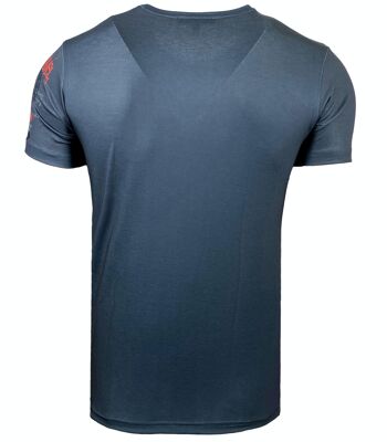 Subliminal Mode - T shirt Imprimé Manches Courtes, Délavé en Coton - BX117 5