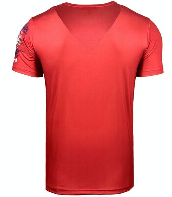 Subliminal Mode - T shirt Imprimé Manches Courtes, Délavé en Coton - BX117 8