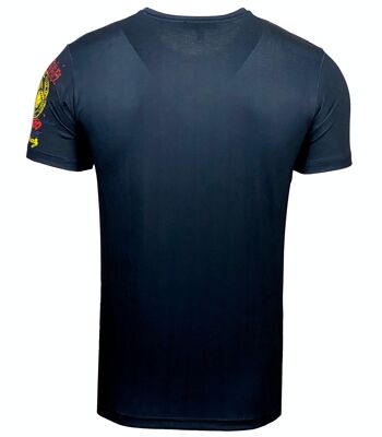 Subliminal Mode - T shirt Imprimé Manches Courtes, Délavé en Coton - BX117 11