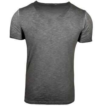 Subliminal Mode - T shirt Imprimé Manches Courtes, Délavé en Coton - BX300 8