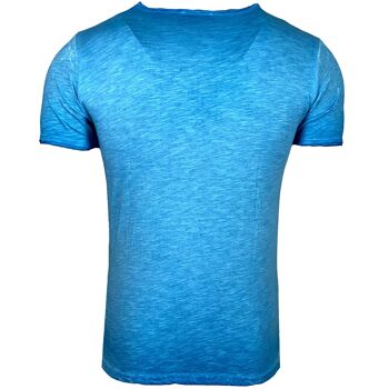 Subliminal Mode - T shirt Imprimé Manches Courtes, Délavé en Coton - BX300 12