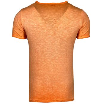 Subliminal Mode - T shirt Imprimé Manches Courtes, Délavé en Coton - BX300 16
