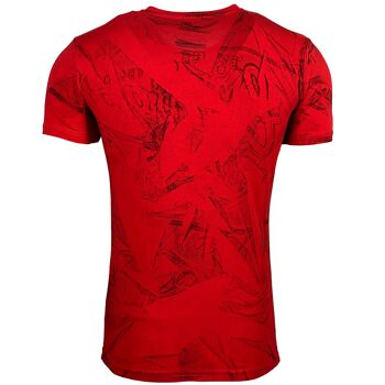 Subliminal Mode - T shirt Imprimé Manches Courtes, Délavé en Coton - BX10184 8
