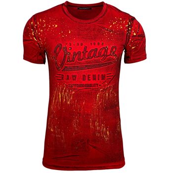 Subliminal Mode - T shirt Imprimé Manches Courtes, Délavé en Coton - BX10184 9