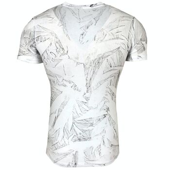 Subliminal Mode - T shirt Imprimé Manches Courtes, Délavé en Coton - BX10184 12