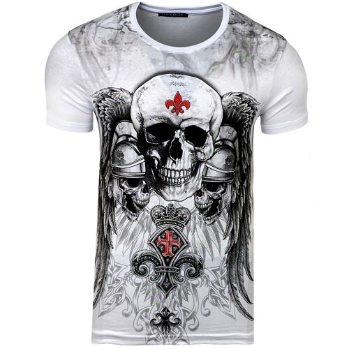 T-shirt Mode Hommes à Manches Courtes - Tête De Mort