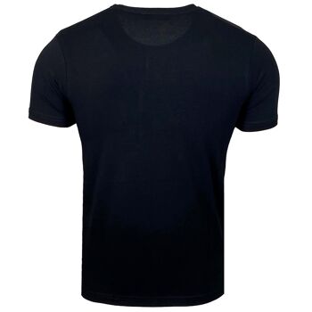 Subliminal Mode - T shirt Imprimé Tête de Mort Manches Courtes avec Strass - BX2309 3
