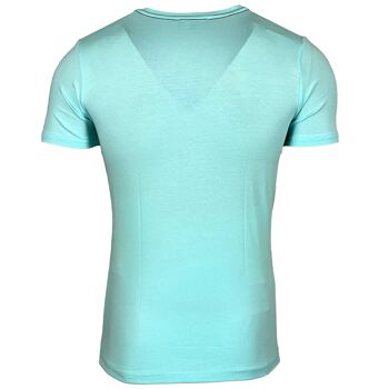 Subliminal Mode - T shirt Imprimé Tête de Mort Manches Courtes avec Strass - BX2312 12