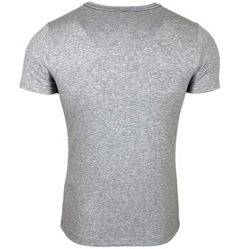 Subliminal Mode - T shirt Imprimé Tête de Mort Manches Courtes avec Strass - BX2314 6