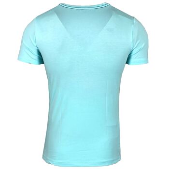 Subliminal Mode - T shirt Imprimé Tête de Mort Manches Courtes avec Strass - BX2314 9