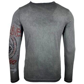 Subliminal Mode - T shirt Manches Longues, Délavé en Coton - BX704 15