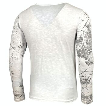 Subliminal Mode - T shirt Manches Longues, Délavé en Coton - BX706 7