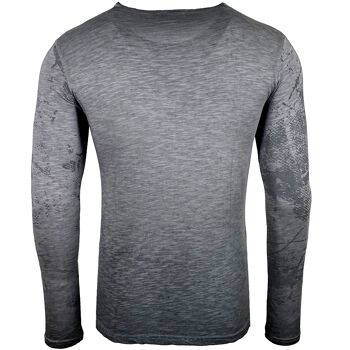 Subliminal Mode - T shirt Manches Longues, Délavé en Coton - BX706 10
