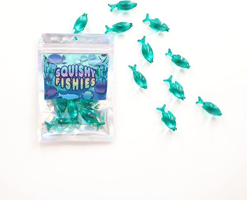 Squishy Fishies - 10 Ocean Scented, Fish Shaped Bath Pearls