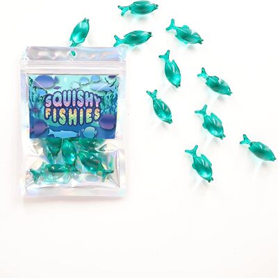 Squishy Fishies - 10 perlas de baño con forma de pez con aroma a océano