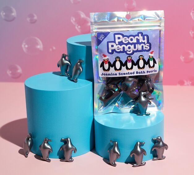 Pearly Penguins - 10 Ocean Scented Penguin Shaped Bath Pearls
