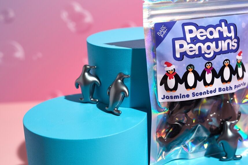 Pearly Penguins - 10 Ocean Scented Penguin Shaped Bath Pearls