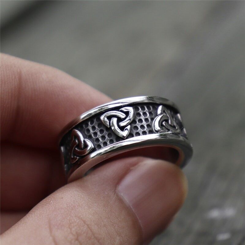 Anillo vikingo celta vintage para hombre