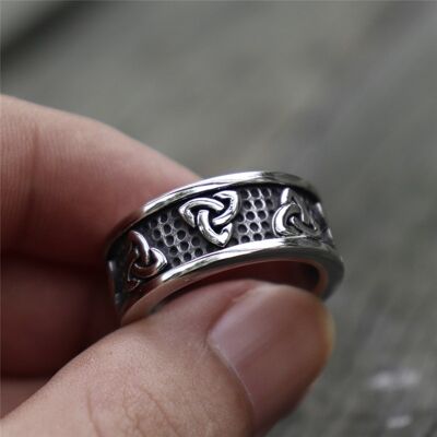 Vintage keltischer Wikinger-Ring für Herren