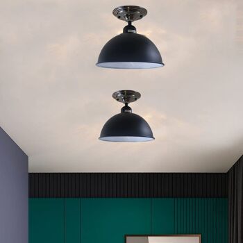 Abat-jour de plafond vintage Lustre industriel Lumière Lampe rétro UK ~ 1346 2