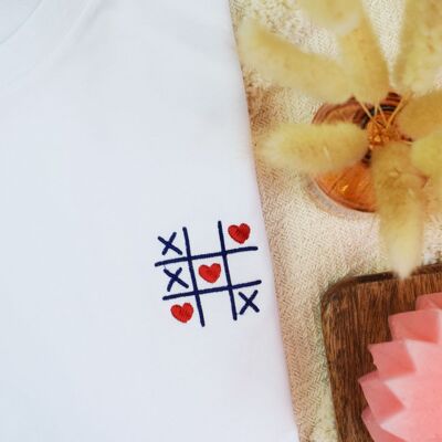 Embroidered T-shirt - Morpion Love