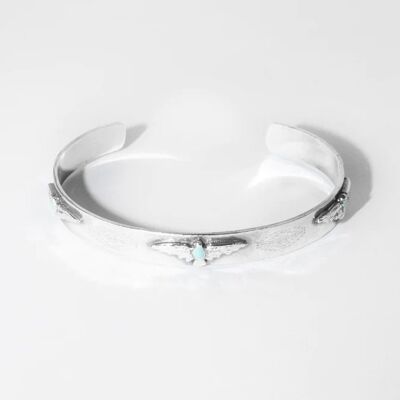 Pulsera brazalete plata navajo