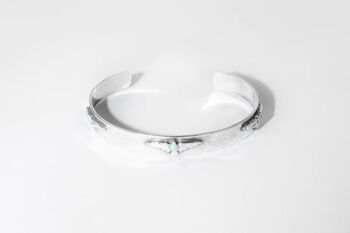 Bracelet manchette en argent Navajo