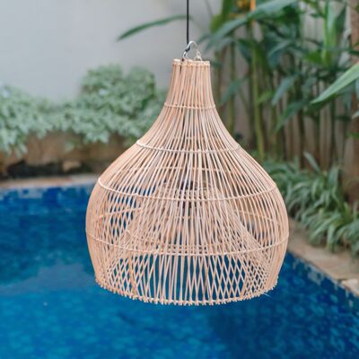 lampada in rattan | paralume | ALAM lampada a sospensione 40/50 cm