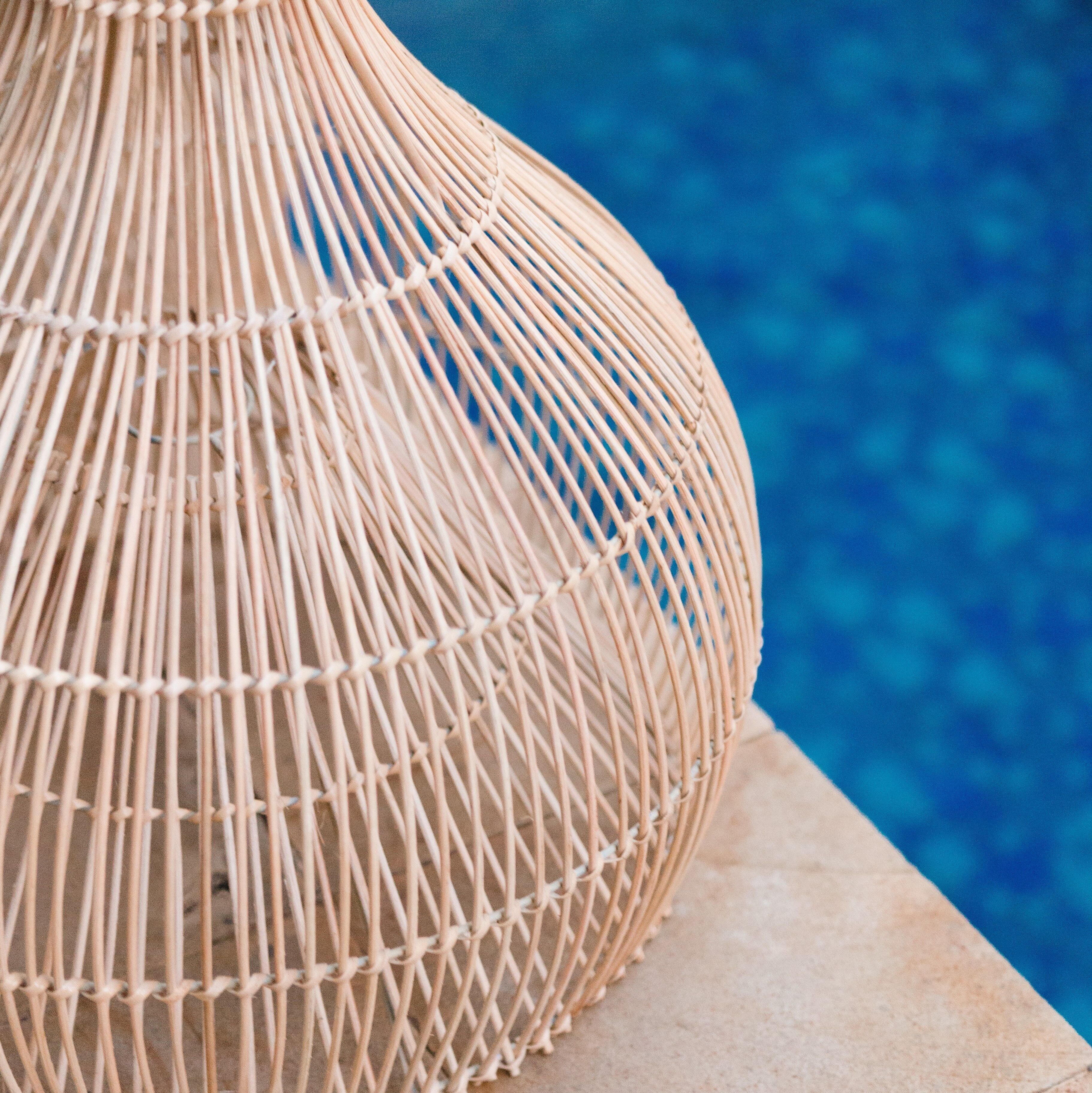 Rattan Lampe | Lampenschirm | Pendelleuchte ALAM 40/50 cm