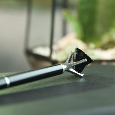 Luxury Black Obsidian Natural Gemstone Ballpoint Pen