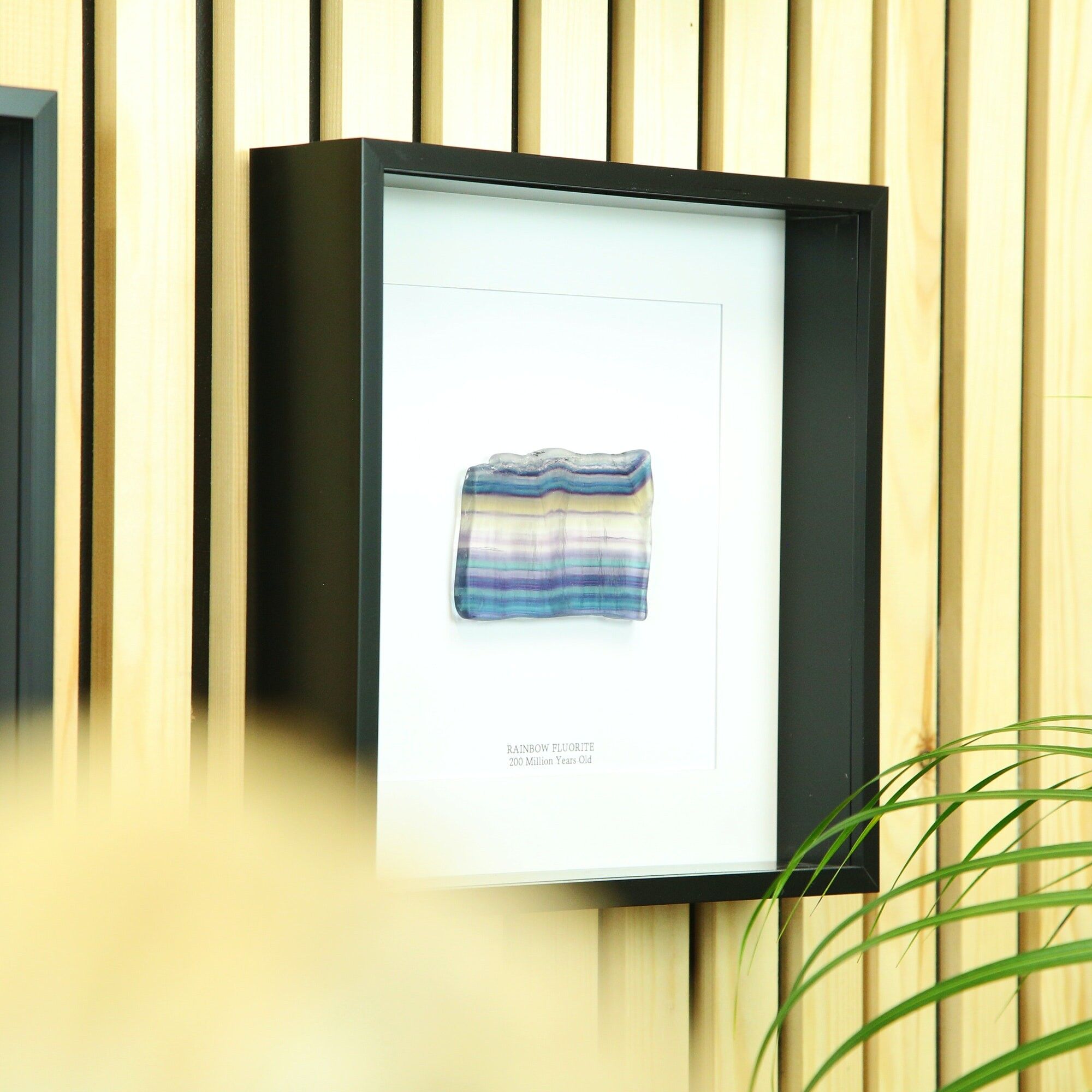 Rainbow Fluorite Crystal Frame