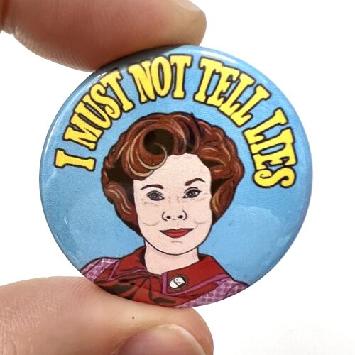 I Must Not Tell Lies Harry Potter Inspired Button Pin Badge