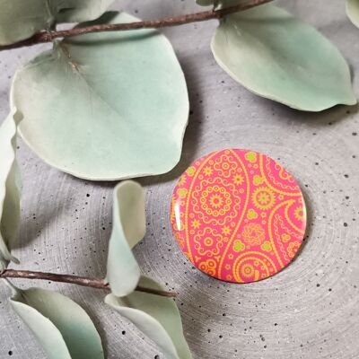 broche 35mm – motivo paisley 0486