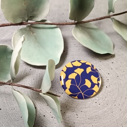 broche 35mm – feuilles de ginkgo 1214