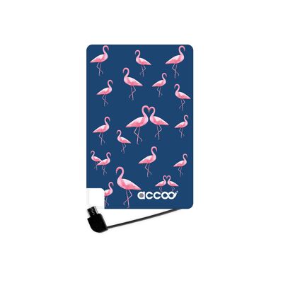 Batterie externe Modèle S - Design Flamingo