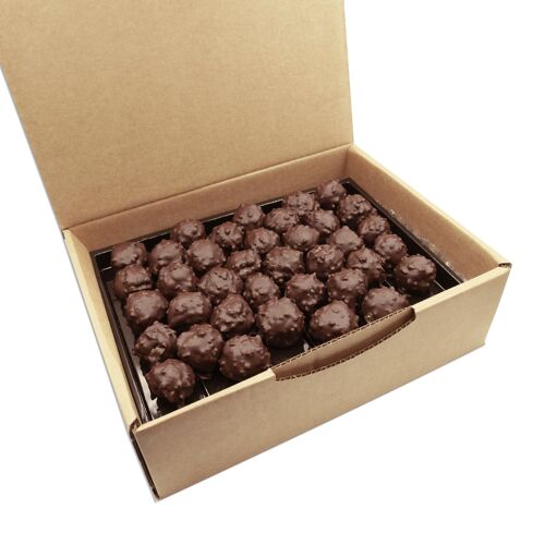 Bonbon de chocolat noir rocher praliné 1000 g