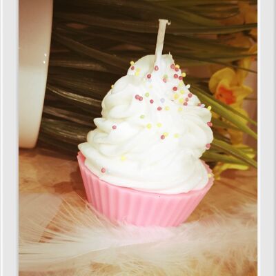 Cup cake candle
