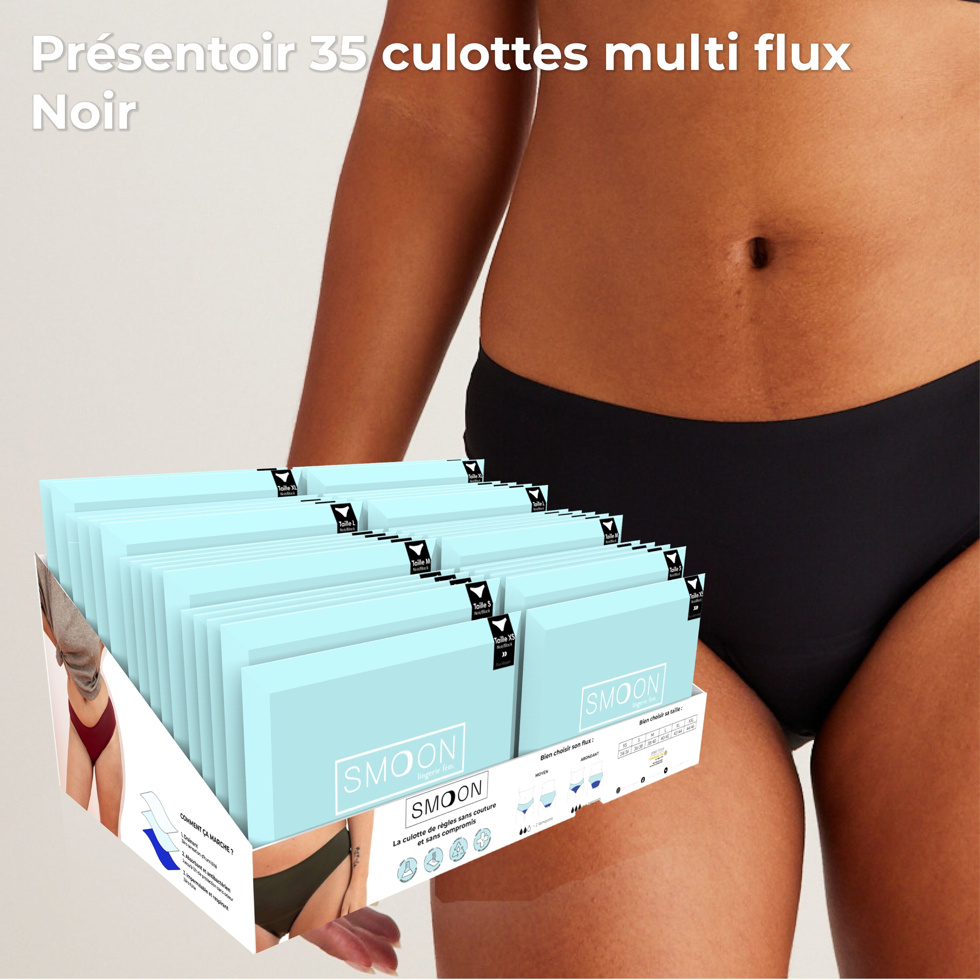 Culotte menstruelle sans couture pour Ado - Smoon Lingerie