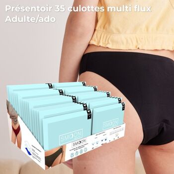Présentoir 35 culottes menstruelles 2