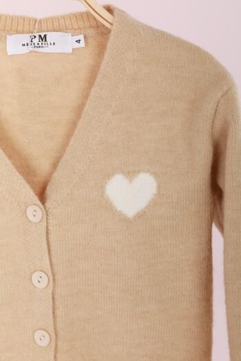 Gilet boutonné à coeur - G2268 9