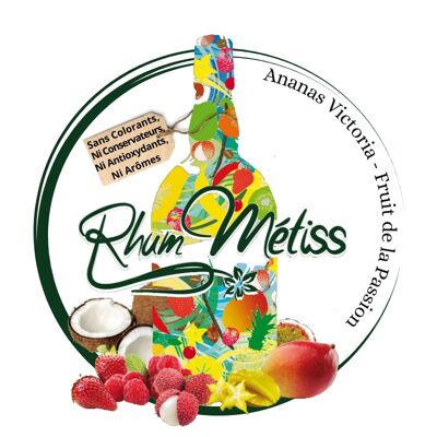 Mixed Rum Arranged Mixed Victoria Ananas - Passionsfrucht 23,7°