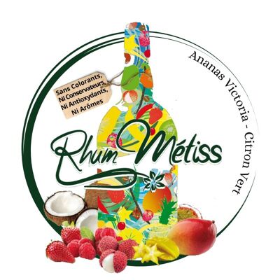 Rhum Arrangé Métiss Ananas Victoria - Citron Vert