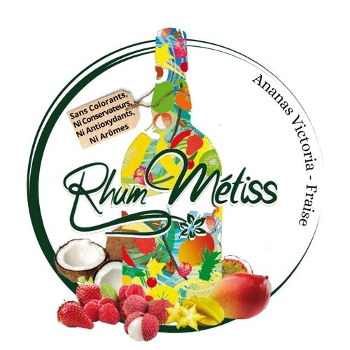 Rhum Arrangé Métiss Ananas Victoria - Fraise